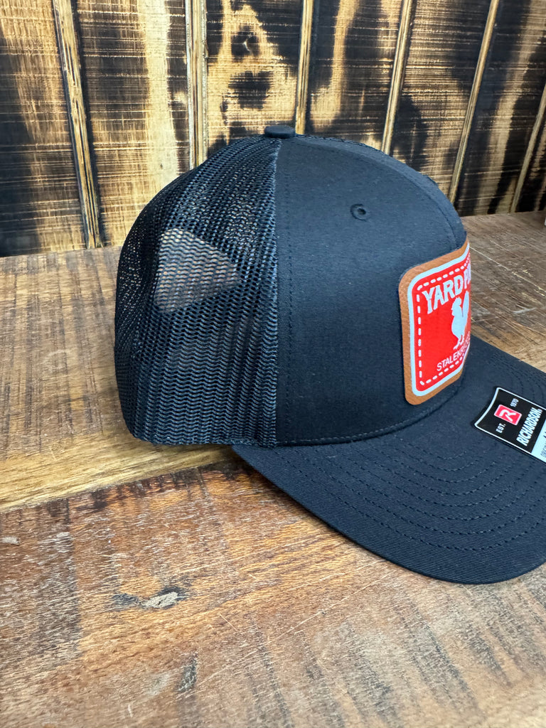 New Black w Red Patch Yard Pimp Hat