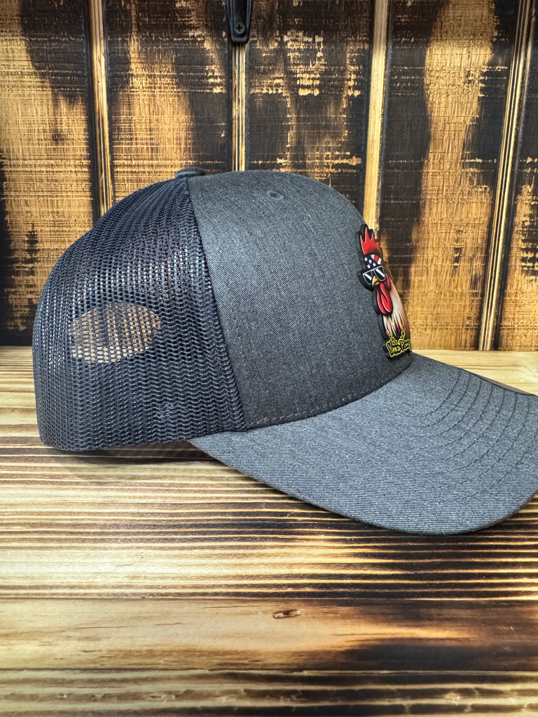 Dark Gray Hat / New Yard Pimp Patch w/ Chain