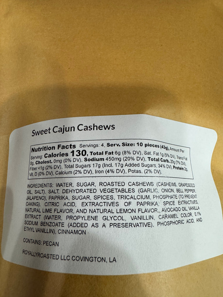 NEW Sweet Cajun Cashews