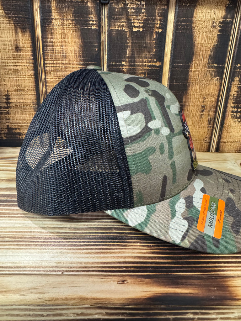 MultiCam Hat/New Yard Pimp Patch w/chain