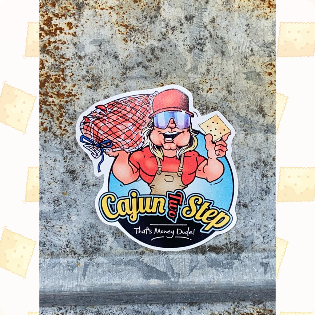 Cajun Two Step Logo Stickers 5pk