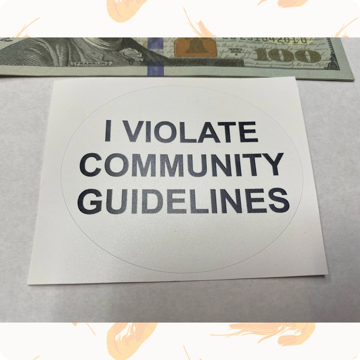 Community Guidelines Stickers 3-pack | Cajun Two Step